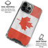Canada Flag Distressed iPhone 16 Pro Clear Case